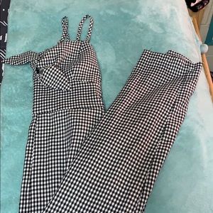 Plaid Jumpsuit
